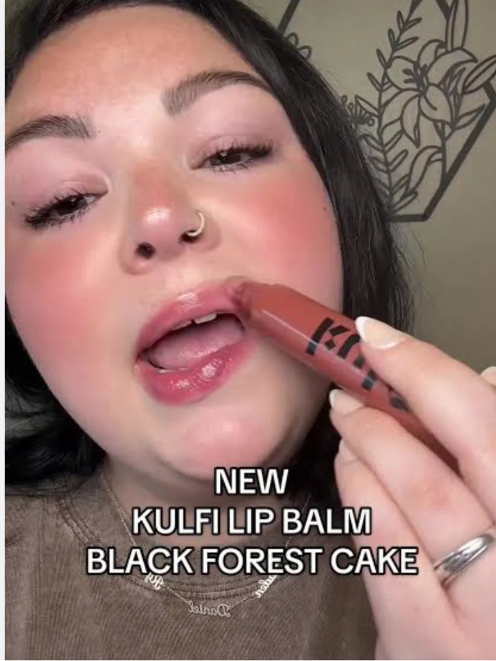 Kulfi Lip Snack Lipgloss Lip Balm in Black Forest Cake BNIB